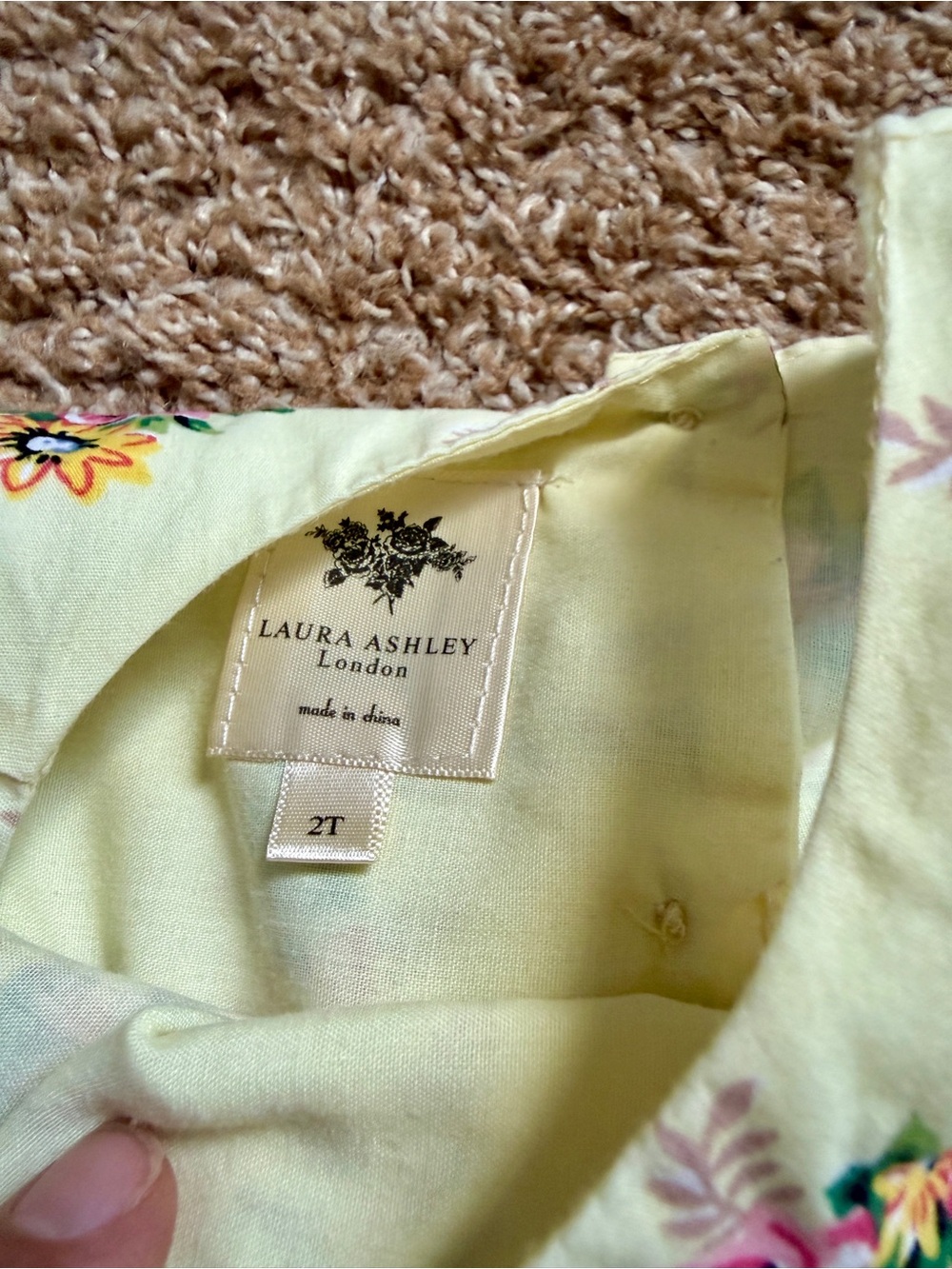 2T Laura Ashley Floral Lily Pastel Fancy Cotton Dress - Picture 4 of 4